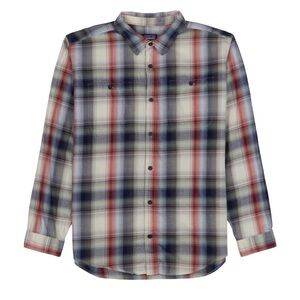 Patagonia Men's Long-Sleeved Pima Cotton Shirt Duncan Ombre: Classic Nav…